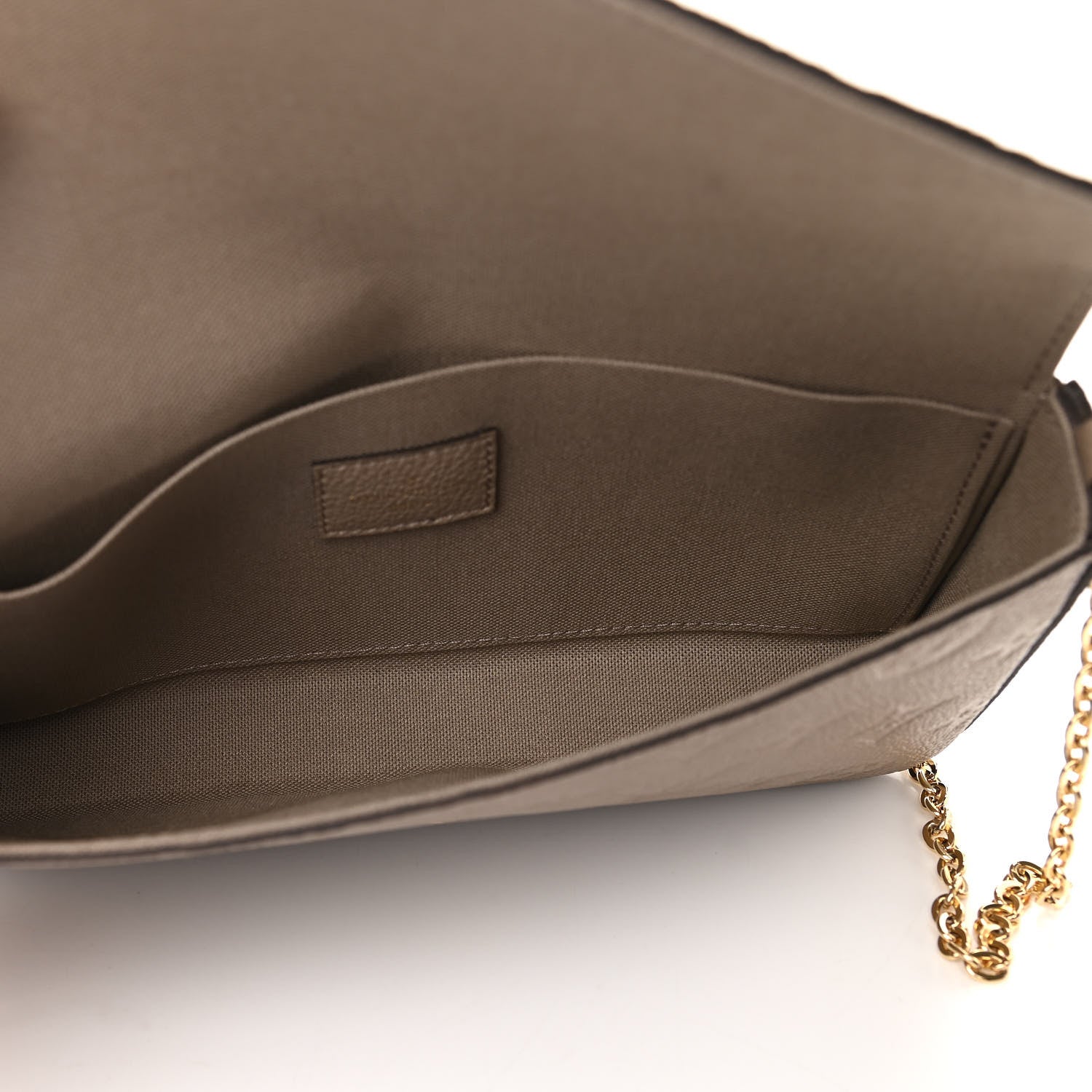 Louis Vuitton Empreinte Pochette Felicie Chain Wallet Tourterelle 6 of 11
