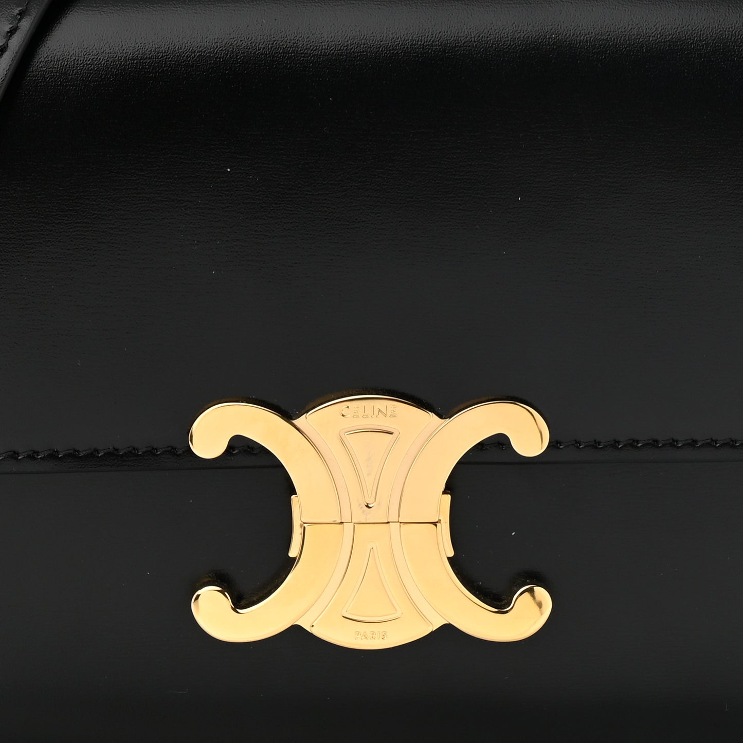 Shiny Calfskin Teen Triomphe Black