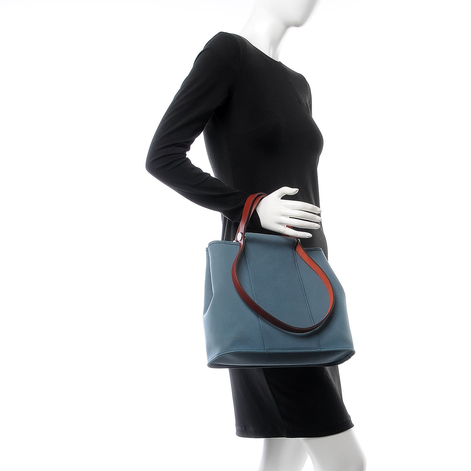 Hermes Toile Cabag 32 PM Bleu Tempete 2 of 8