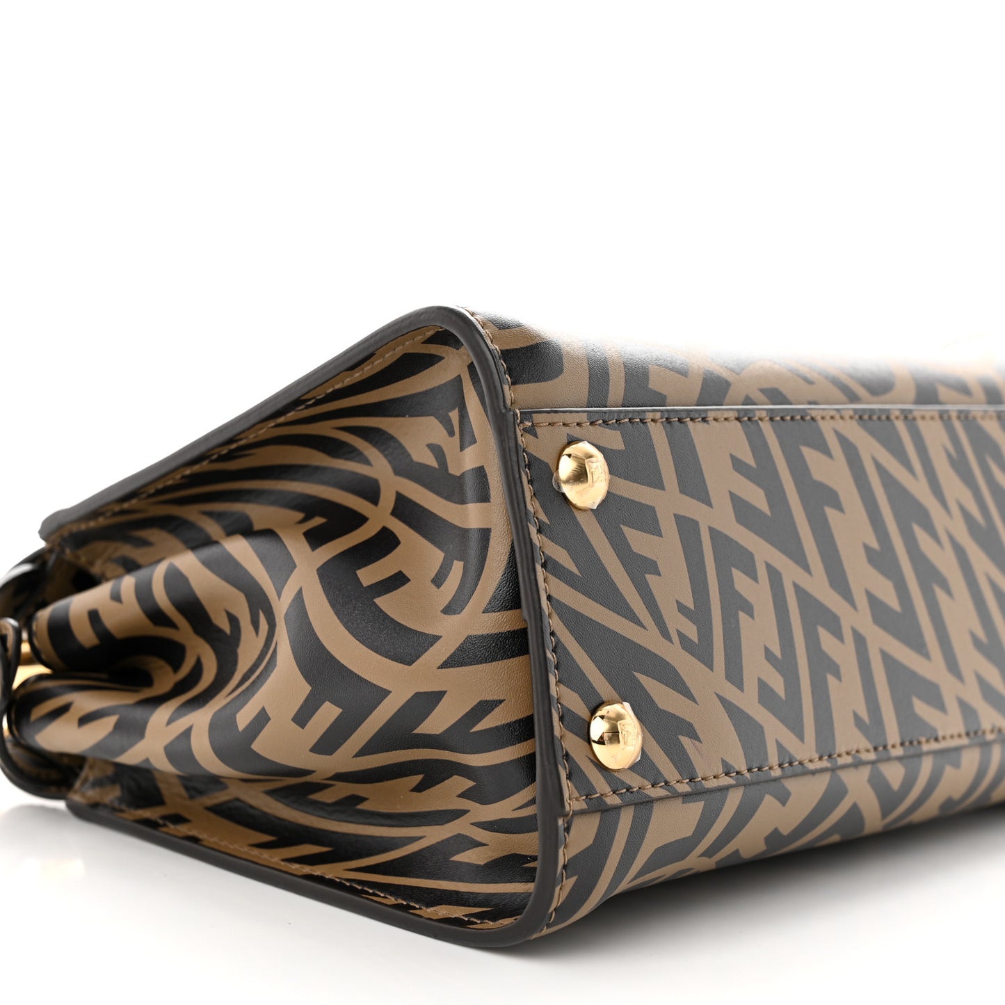 X SARAH COLEMAN Vitello Liberty Shiny Nappa Plexiglass FF Vertigo Mini Peekaboo Iconic Satchel