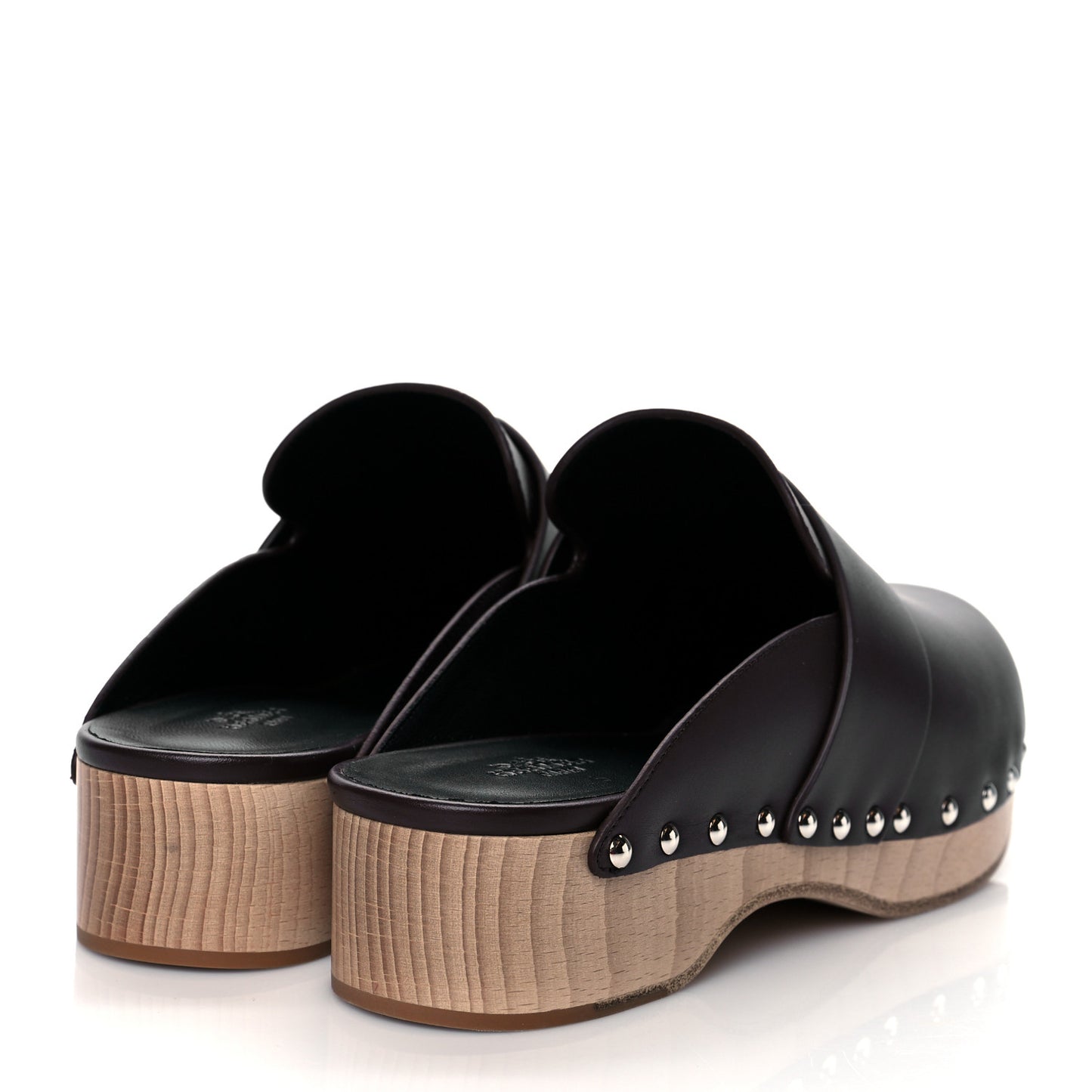 Calfskin Calya Mules 38 Cafe