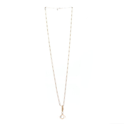 Hermes Permabrass Curiosite Charm Pendant Necklace Dore 4 of 5