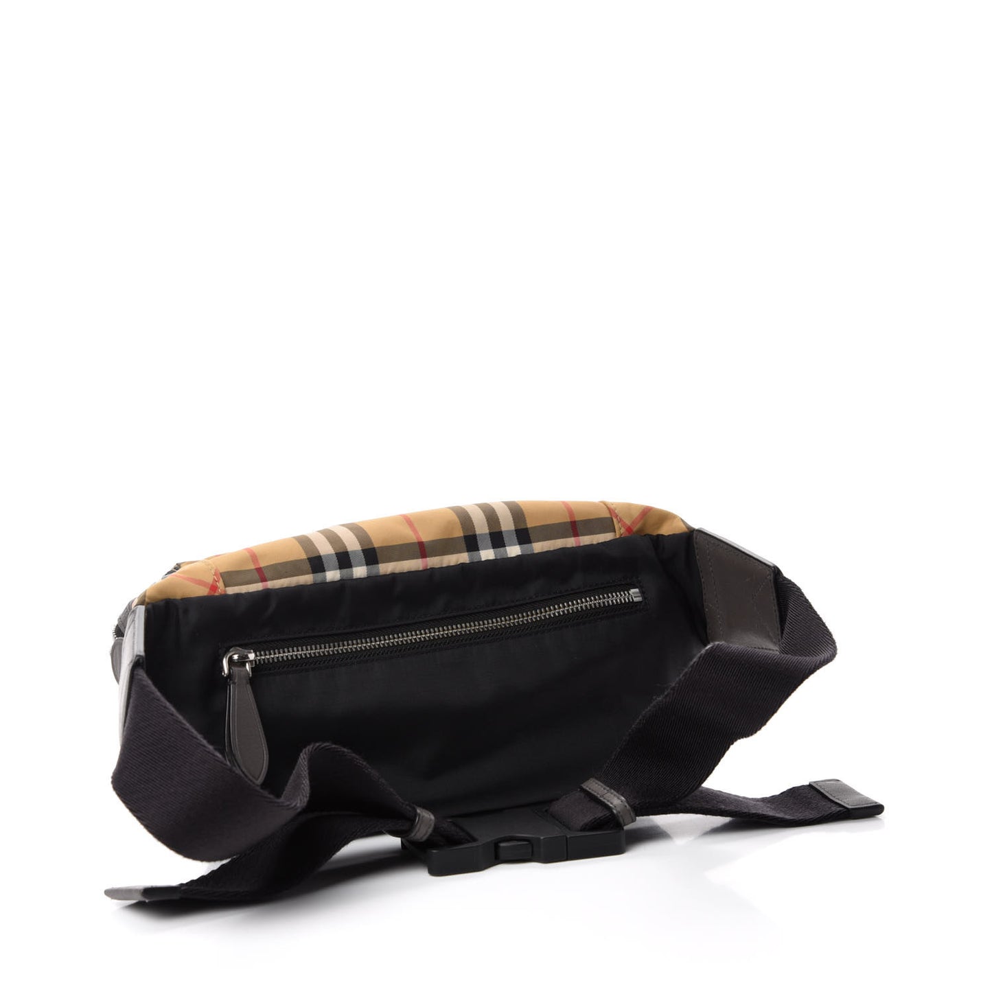 Nylon Vintage Check Bum Bag Archive Beige Black