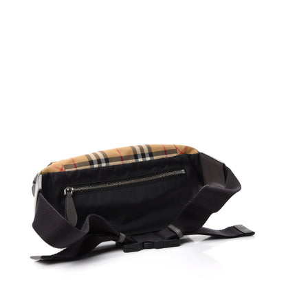 Burberry Nylon Vintage Check Bum Bag Archive Beige Black 3 of 12