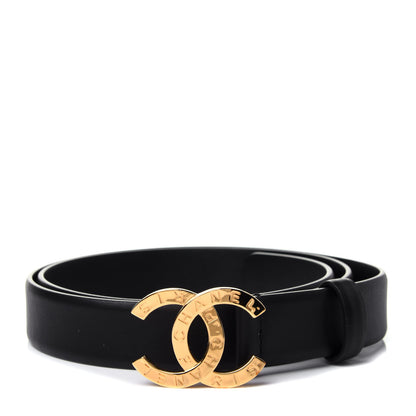 Chanel Calfskin Paris Button CC Belt 85 34 Black 1 of 4