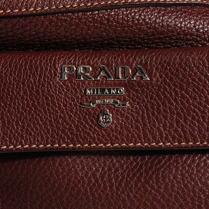Prada Vitello Daino Small Tote Bruciato 7 of 9