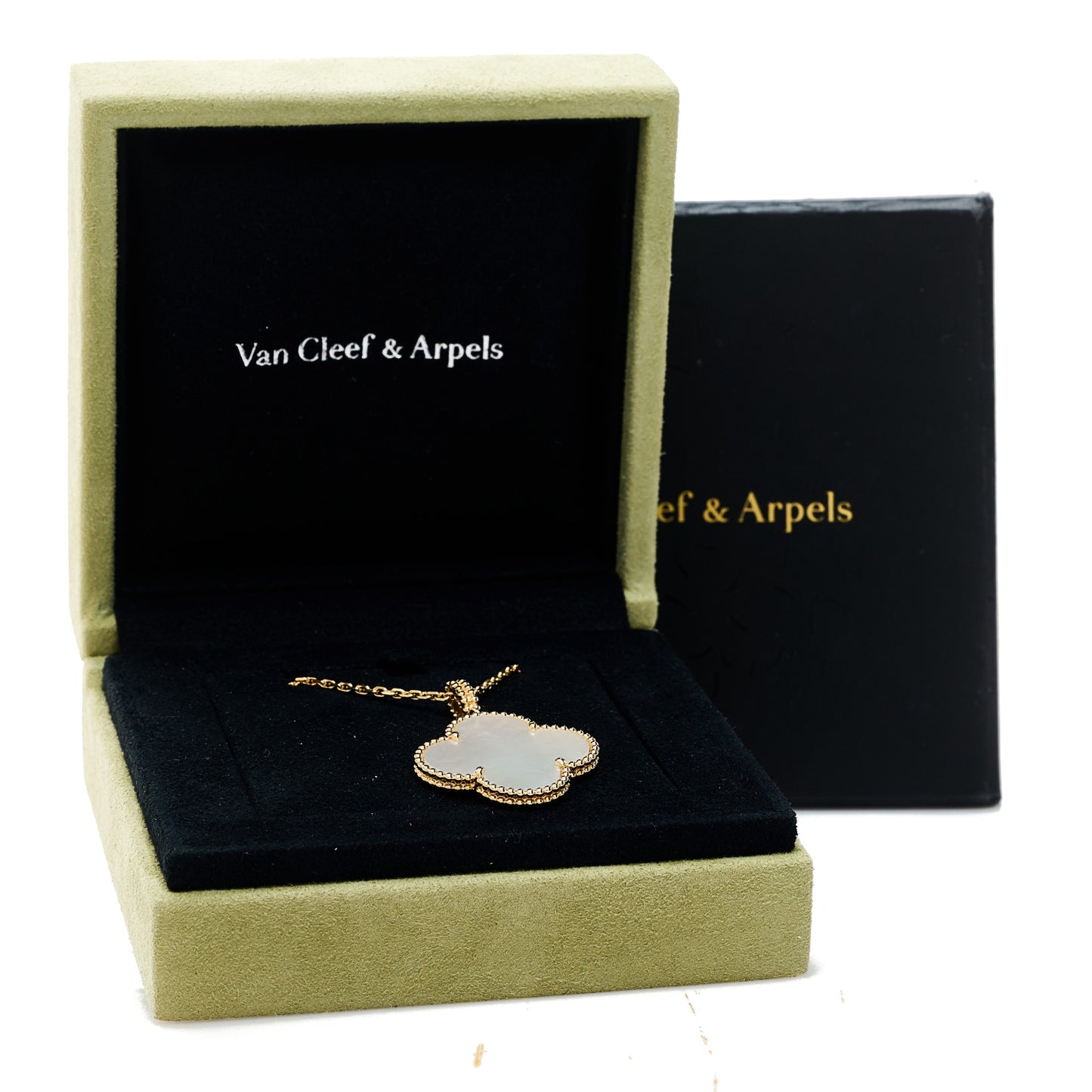 18K Yellow Gold Mother of Pearl Magic Alhambra Long Necklace