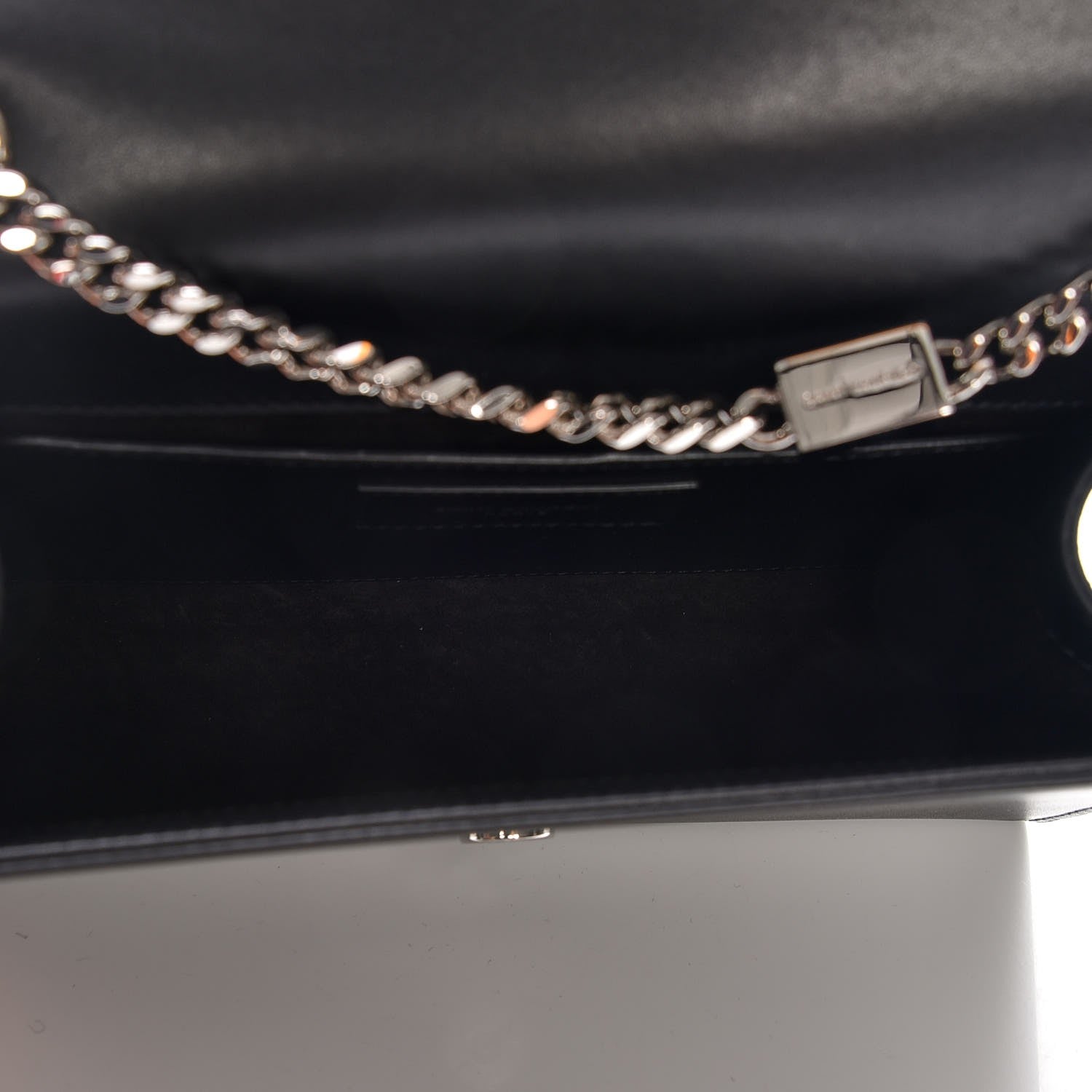 Saint Laurent Smooth Calfskin Medium Classic Monogram Kate Tassel Satchel Black 5 of 7