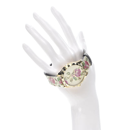 Gucci Stainless Steel Calfskin 38mm G-Timeless Floral Quartz Watch Ivory 2 of 6
