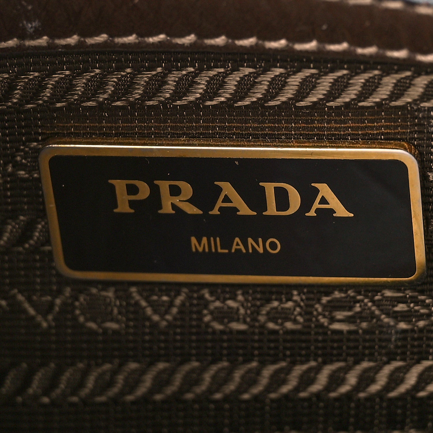 Prada Jacquard Logo Flat Crossbody Bag Corda Bruciato 6 of 9