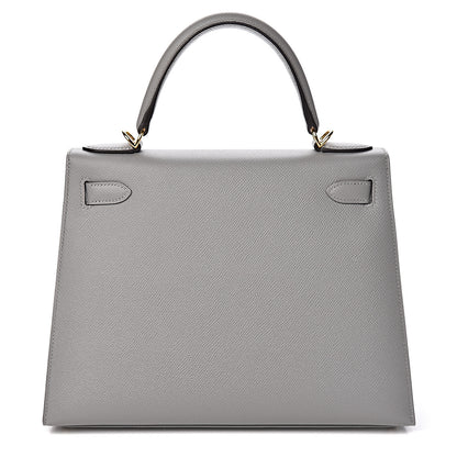 Hermes Epsom Kelly Sellier 28 Gris Mouette 3 of 39