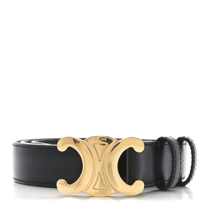 Celine Box Calfskin Medium 25mm Triomphe 80 32 Belt 1 of 5