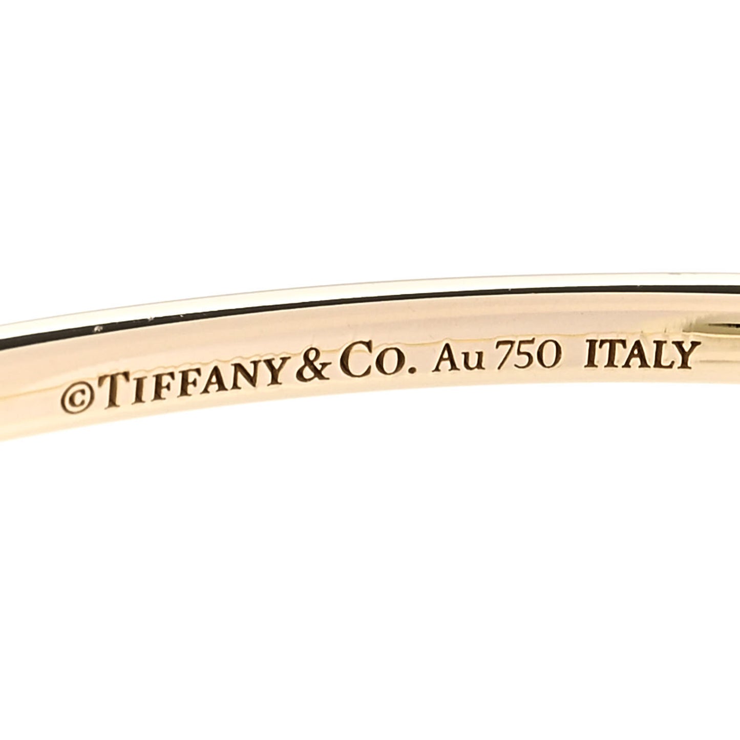 18K Yellow Gold Diamond Metro Hinged Bangle Bracelet