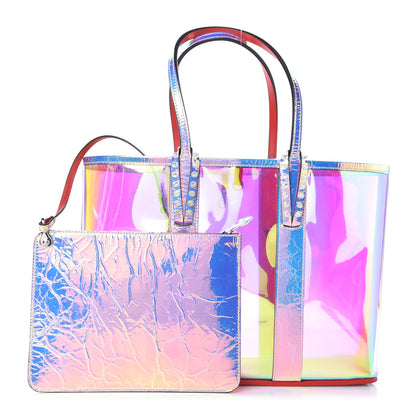 Christian Louboutin PVC Spikes East West Cabata Tote Clear Multicolor 1 of 11