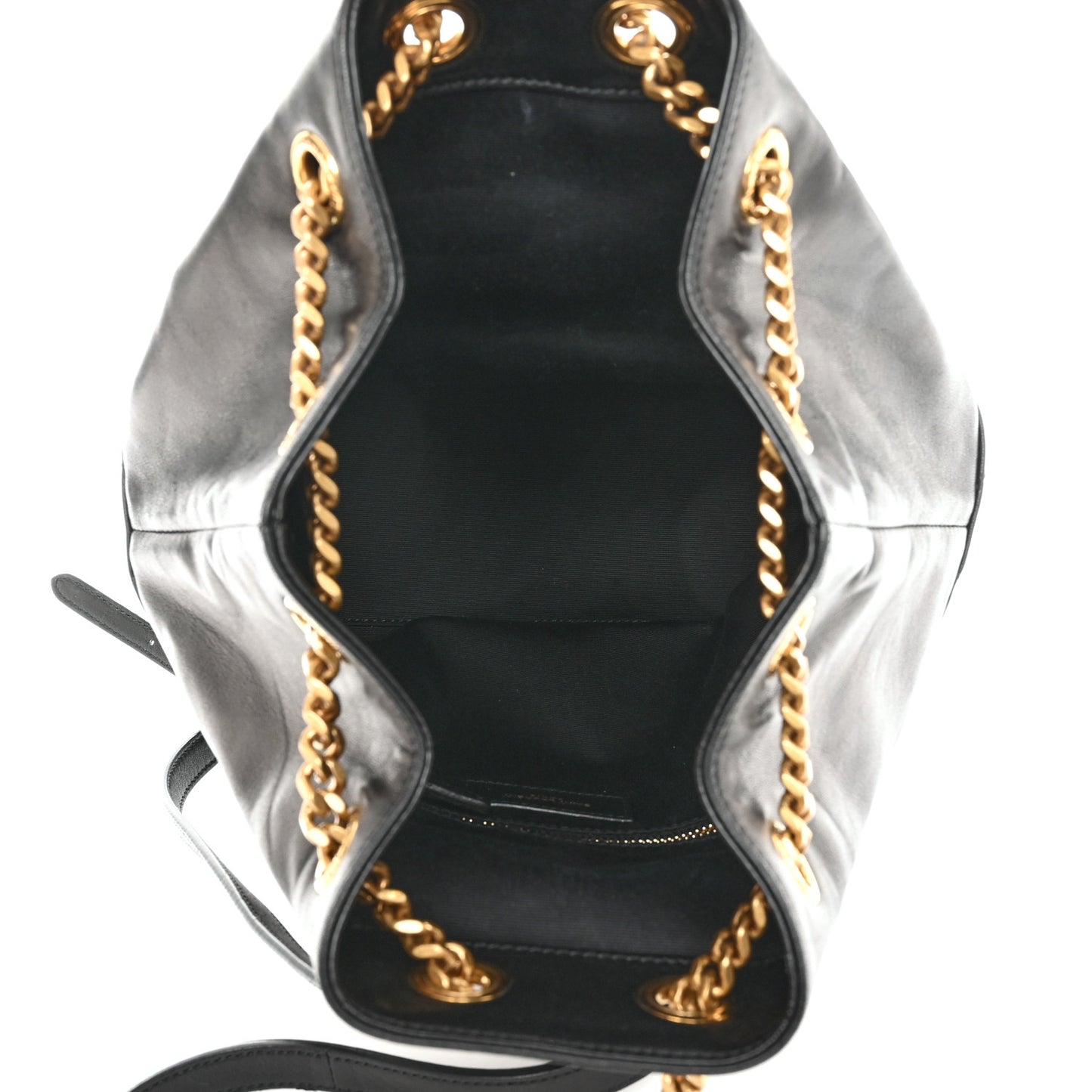 Lambskin Matelasse Monogram Joe Backpack Black