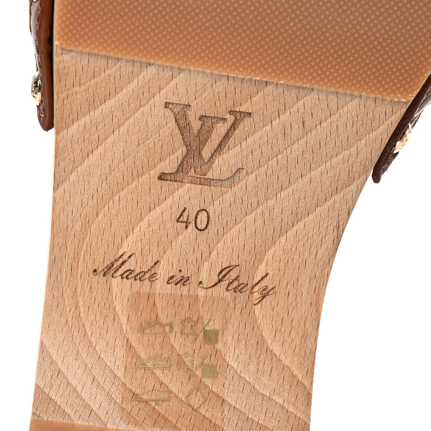 Calfskin Monogram Cottage Mule 40 Cognac
