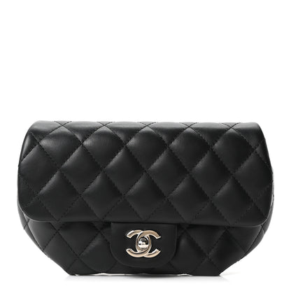 Chanel Calfskin Quilted CC Uniform Flap Belt Bag Black 1 of 10