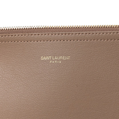 Saint Laurent Calfskin Large Shopping Tote Toffee 8 of 9