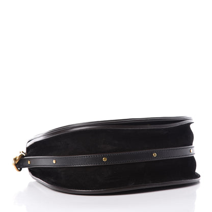 Chloe Calfskin Suede Medium Nile Bracelet Bag Black 4 of 9
