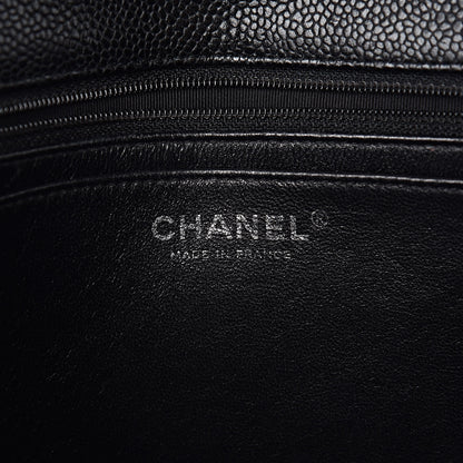 Chanel Caviar Quilted Jumbo Single Flap Black 6 of 15