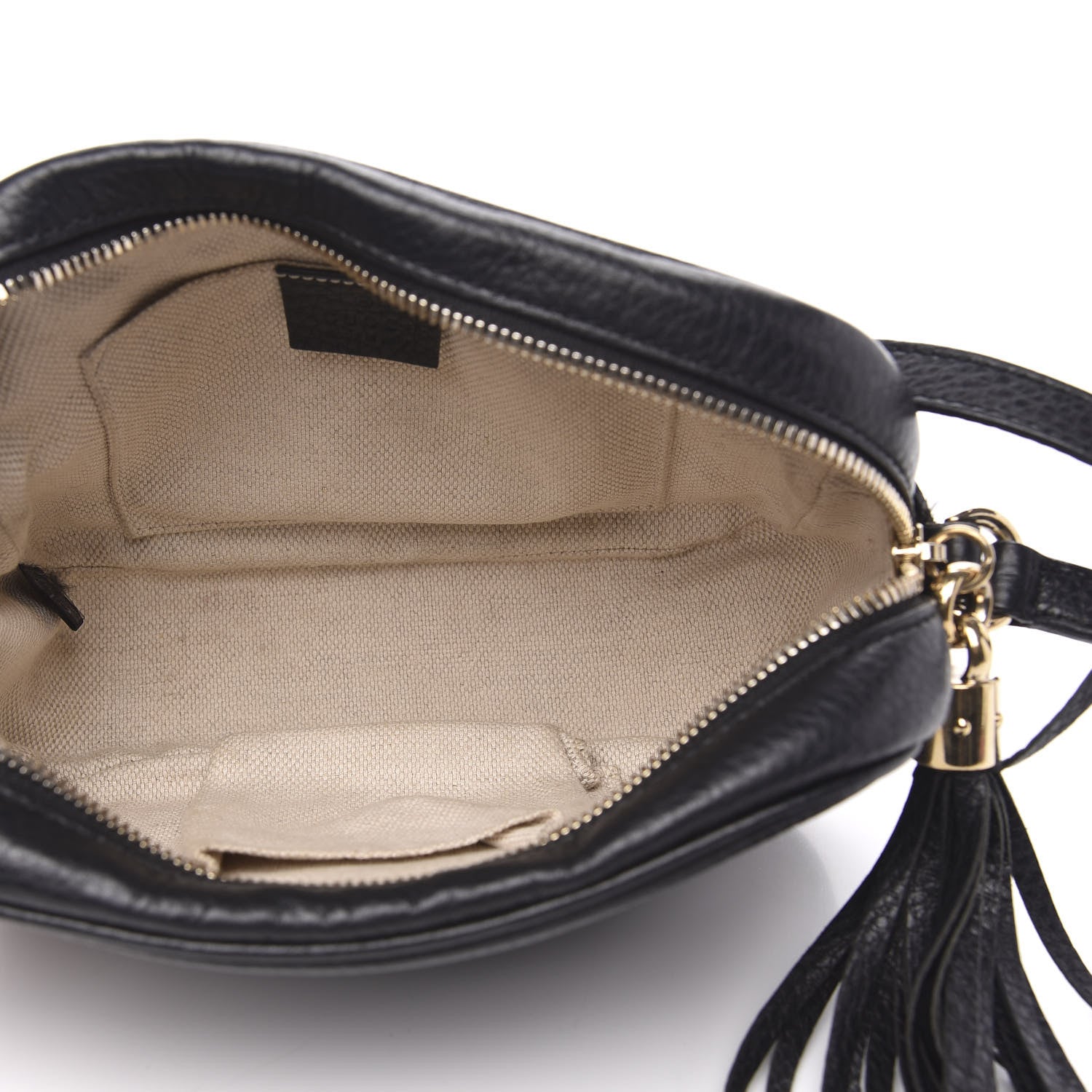 Gucci Pebbled Calfskin Small Soho Disco Bag Black 5 of 13