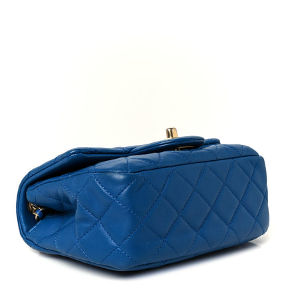 Chanel Lambskin Quilted Mini Pearl Crush Flap Blue 4 of 11