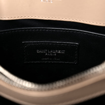 Saint Laurent Calfskin Y Quilted Monogram Small Loulou Chain Satchel Light Natural 6 of 16