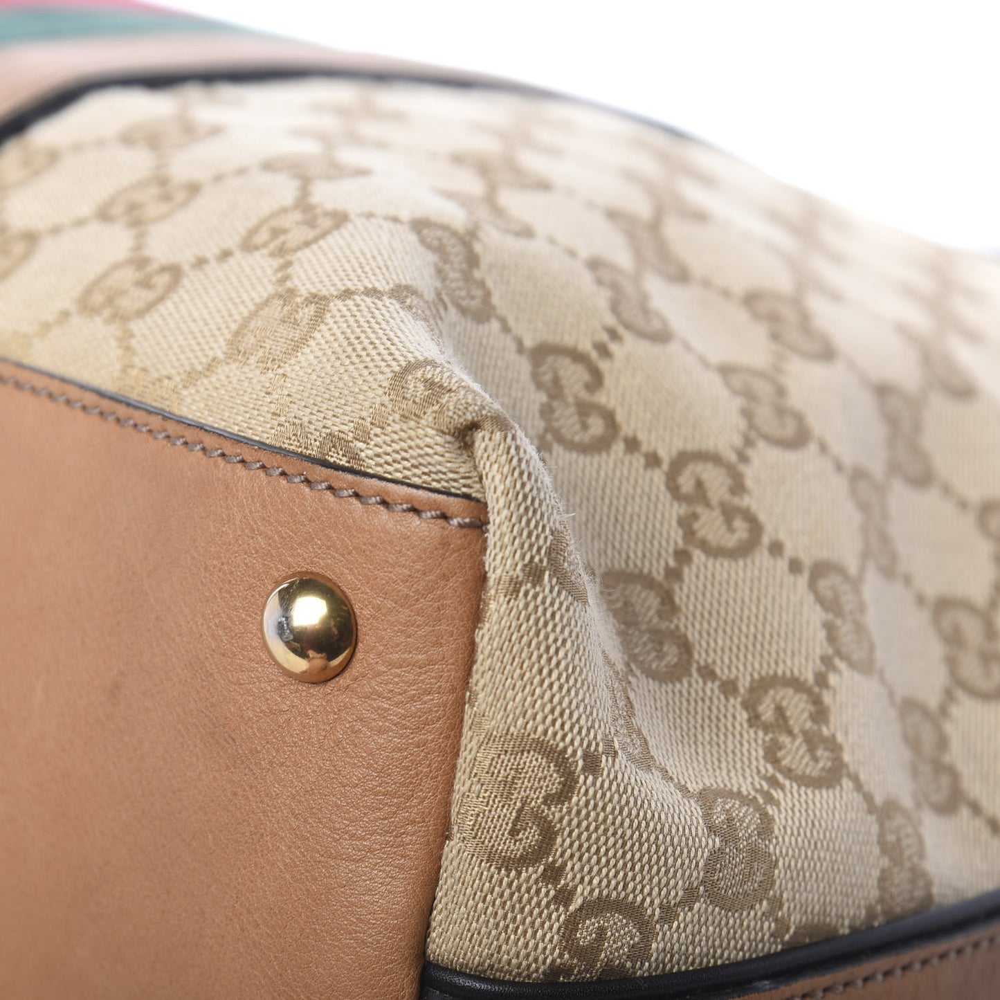 Monogram Web Medium Rania Top Handle Bag Sand