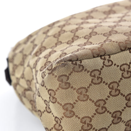 Gucci Monogram Medium Horsebit Chain Hobo Dark Brown 9 of 15