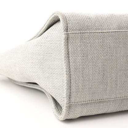 Chanel Canvas Medium Deauville Tote Grey 7 of 12