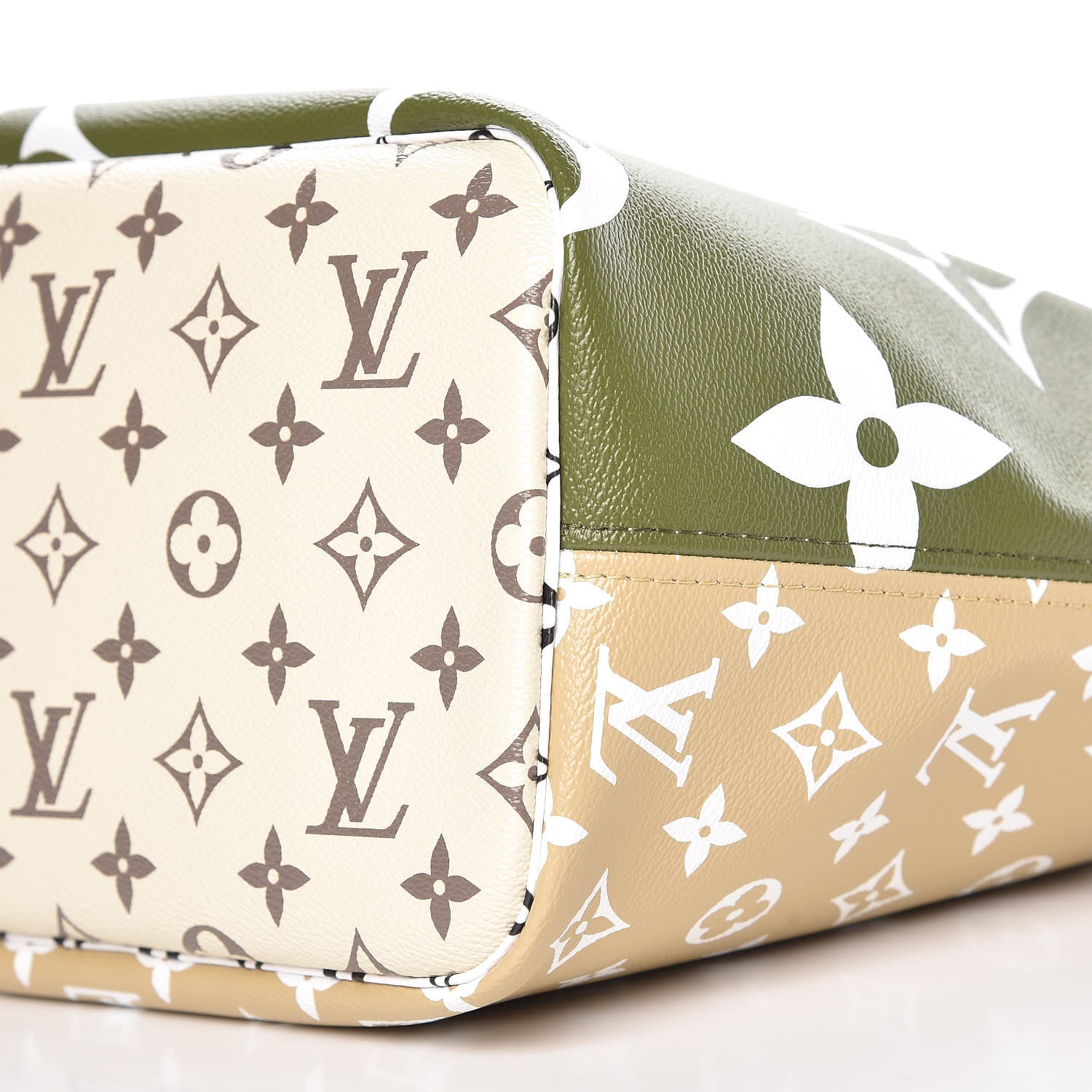 Louis Vuitton Monogram Giant Neverfull MM Kaki 10 of 10