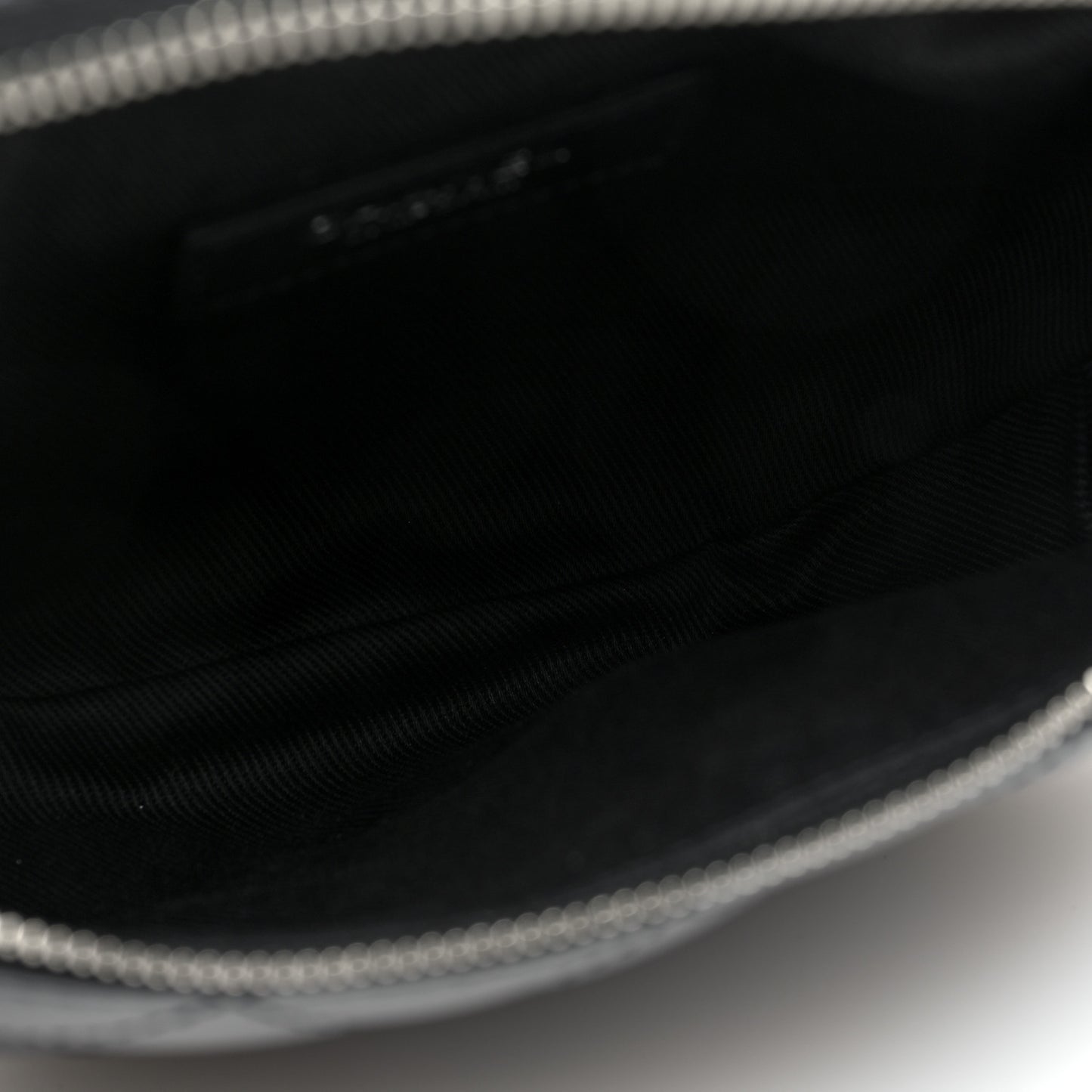 Calfskin Quilted Waist Belt Bag Black