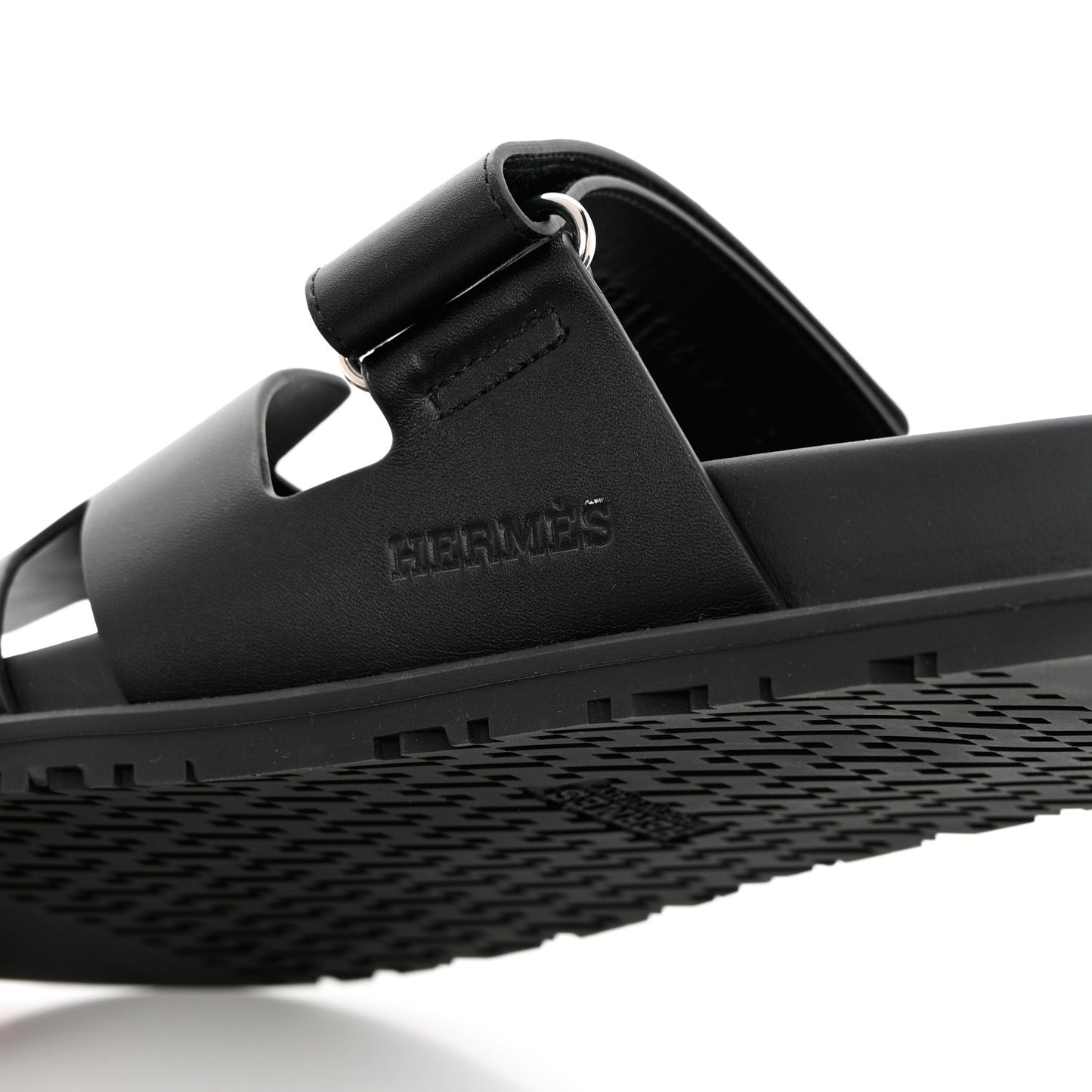 Calfskin Mens Chypre Sandals 43 Black
