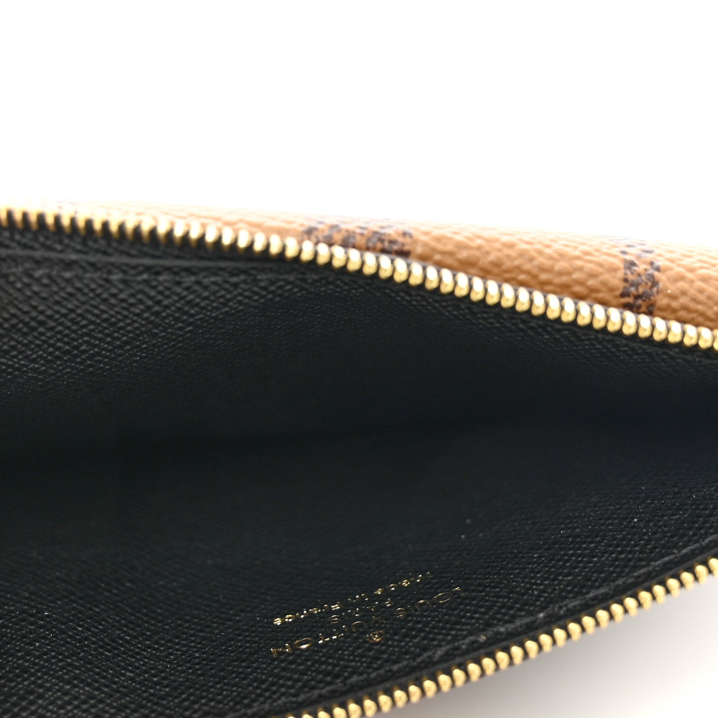 Reverse Monogram Recto Verso Card Holder Brown