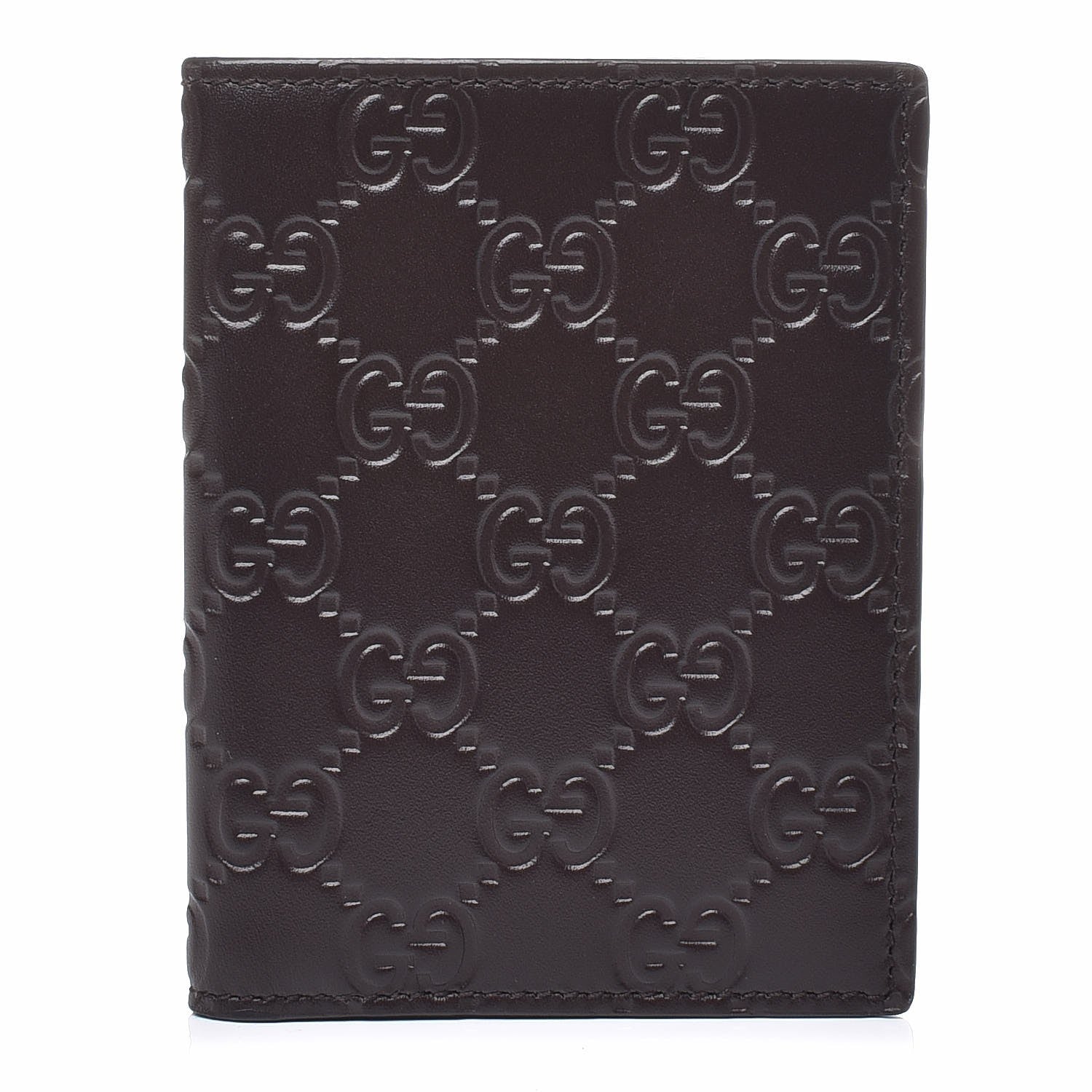 Gucci Guccissima Wallet Dark Brown 1 of 7