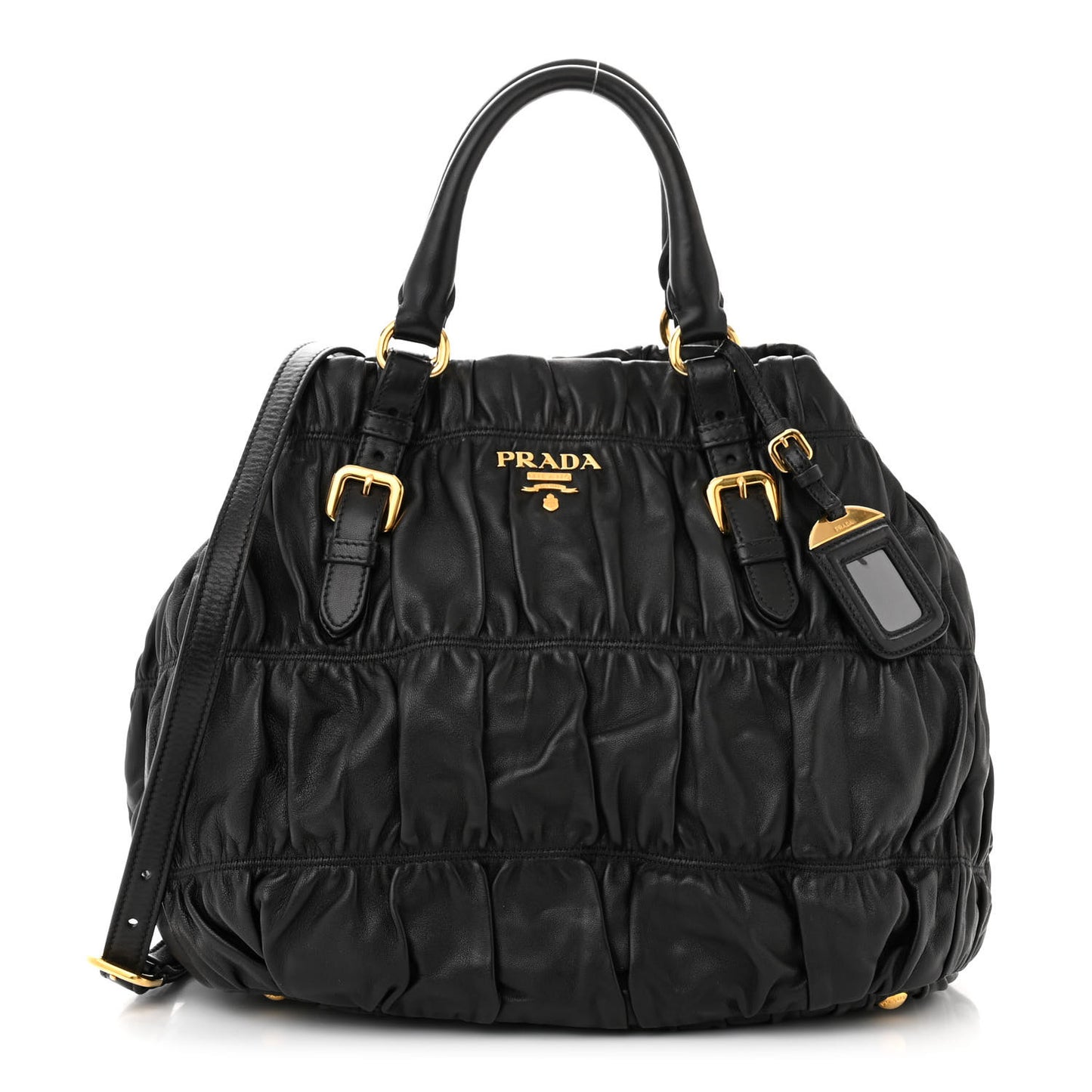 Nappa Gaufre Tote Black