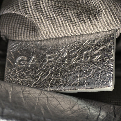 Givenchy Metallic Lambskin Mini Lock Antigona Shoulder Bag Silver Grey 7 of 12