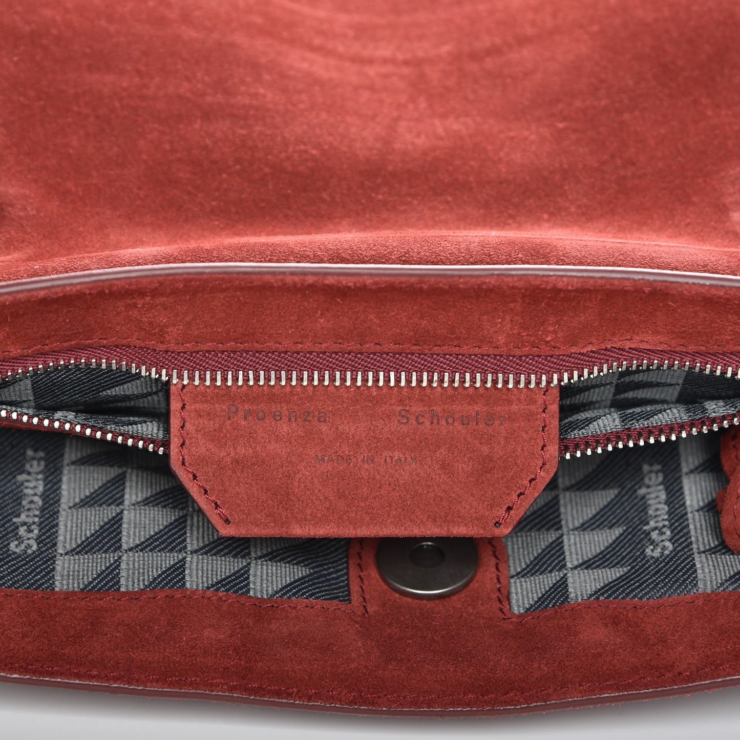 Suede Medium PS1 Satchel Midnight Plum