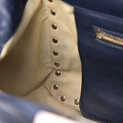 Valentino Garavani Vitello Small Rockstud Tote Marine 8 of 15