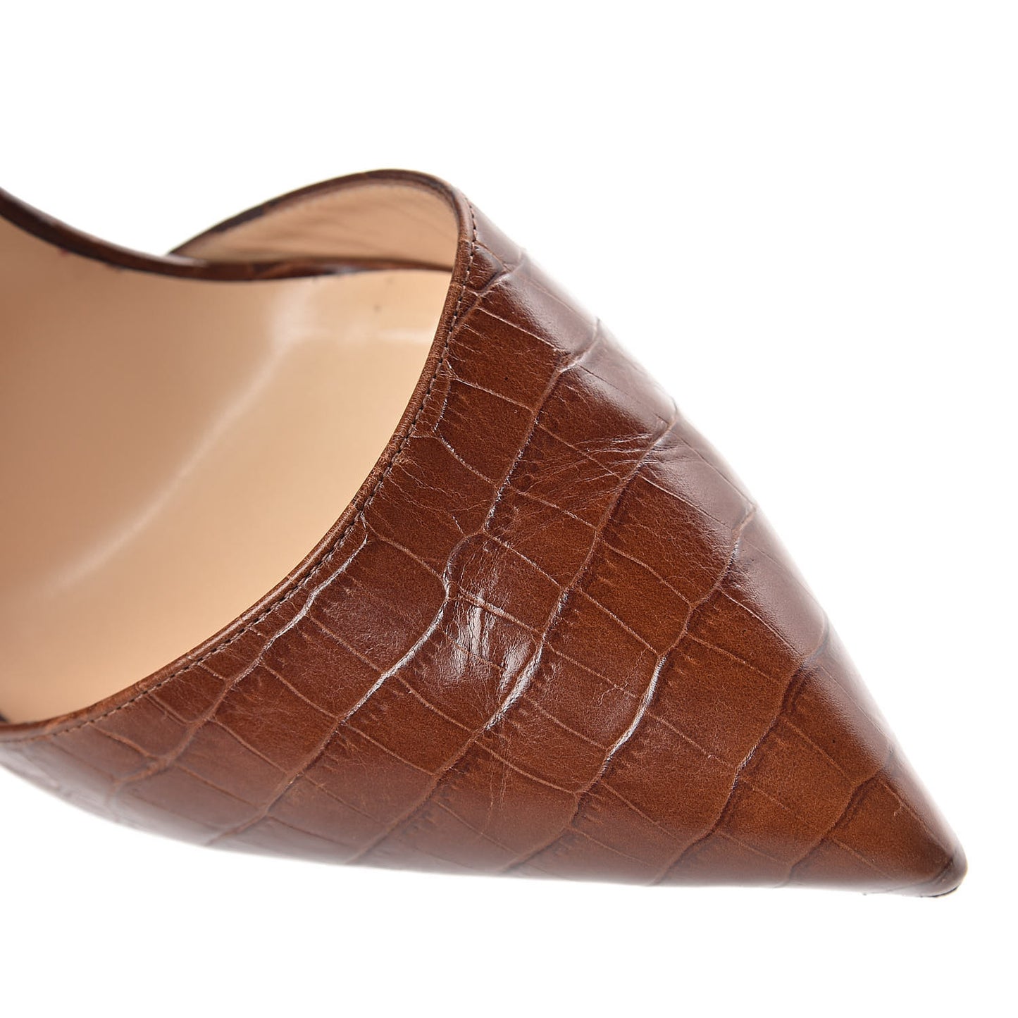 Calfskin Nil Harler 100 Ankle Strap Pumps 41 Cuoio