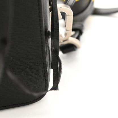 Off-White Calfskin Diag Flap Bag Black White 13 of 13
