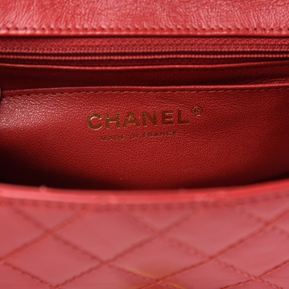 Chanel Aged Calfskin Quilted 2.55 Reissue Mini Flap Red 6 of 10