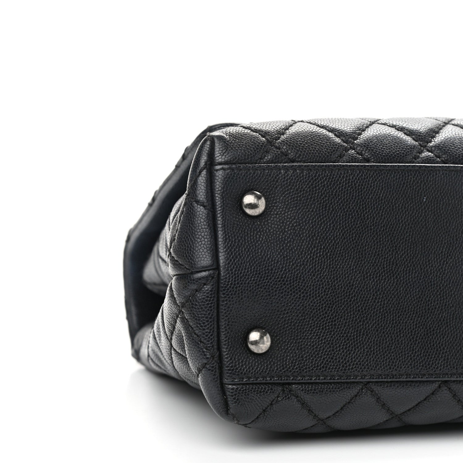 Chanel Caviar Quilted Small Coco Handle Flap Black 8 of 9