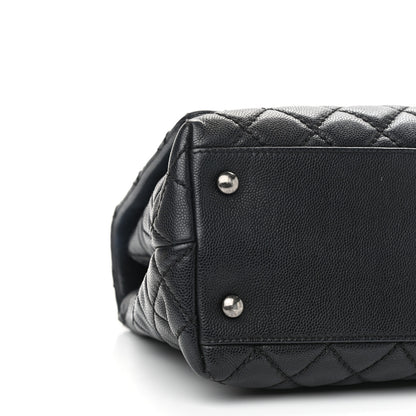 Chanel Caviar Quilted Small Coco Handle Flap Black 8 of 9