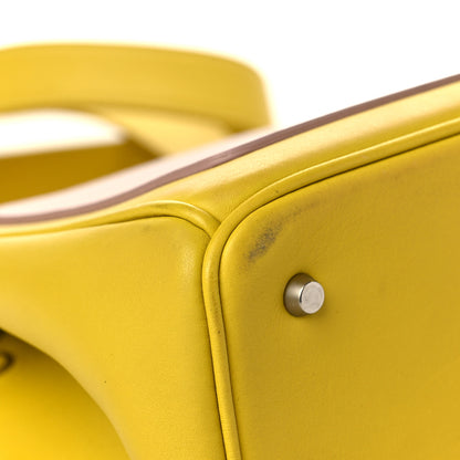Christian Dior Smooth Calfskin Bi-Color Mini Be Dior Flap Bright Yellow Rose Dragee 11 of 12
