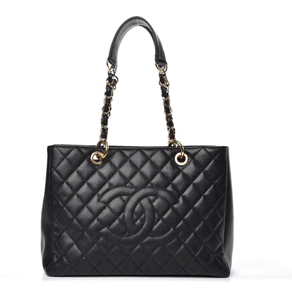 Chanel Caviar Quilted Grand Shopping Tote GST Black 1 of 13
