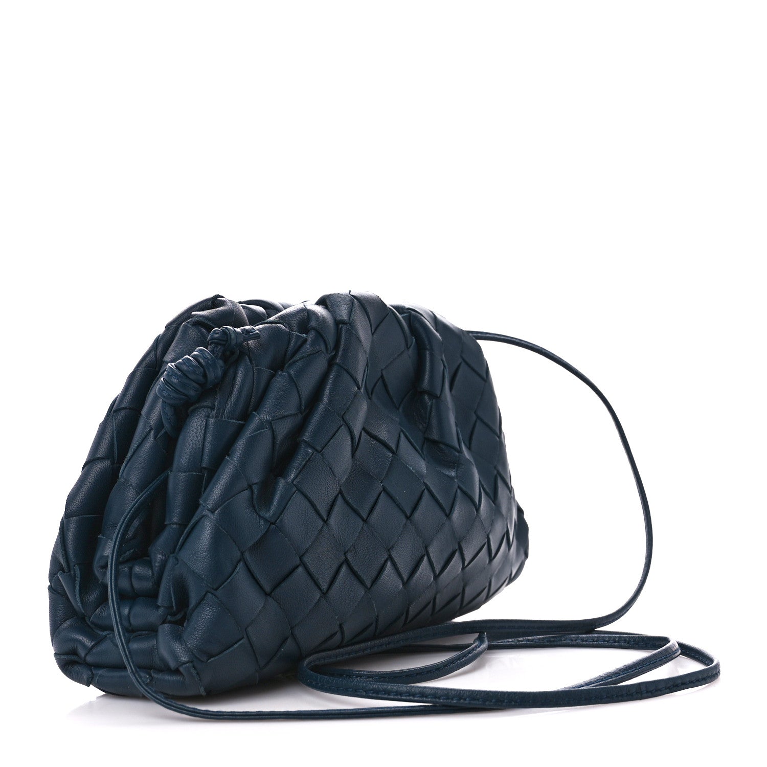 Bottega Veneta Nappa Intrecciato The Mini Pouch Deep Blue 4 of 12
