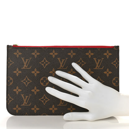 Louis Vuitton Monogram Neverfull MM GM Pochette Cherry 2 of 8
