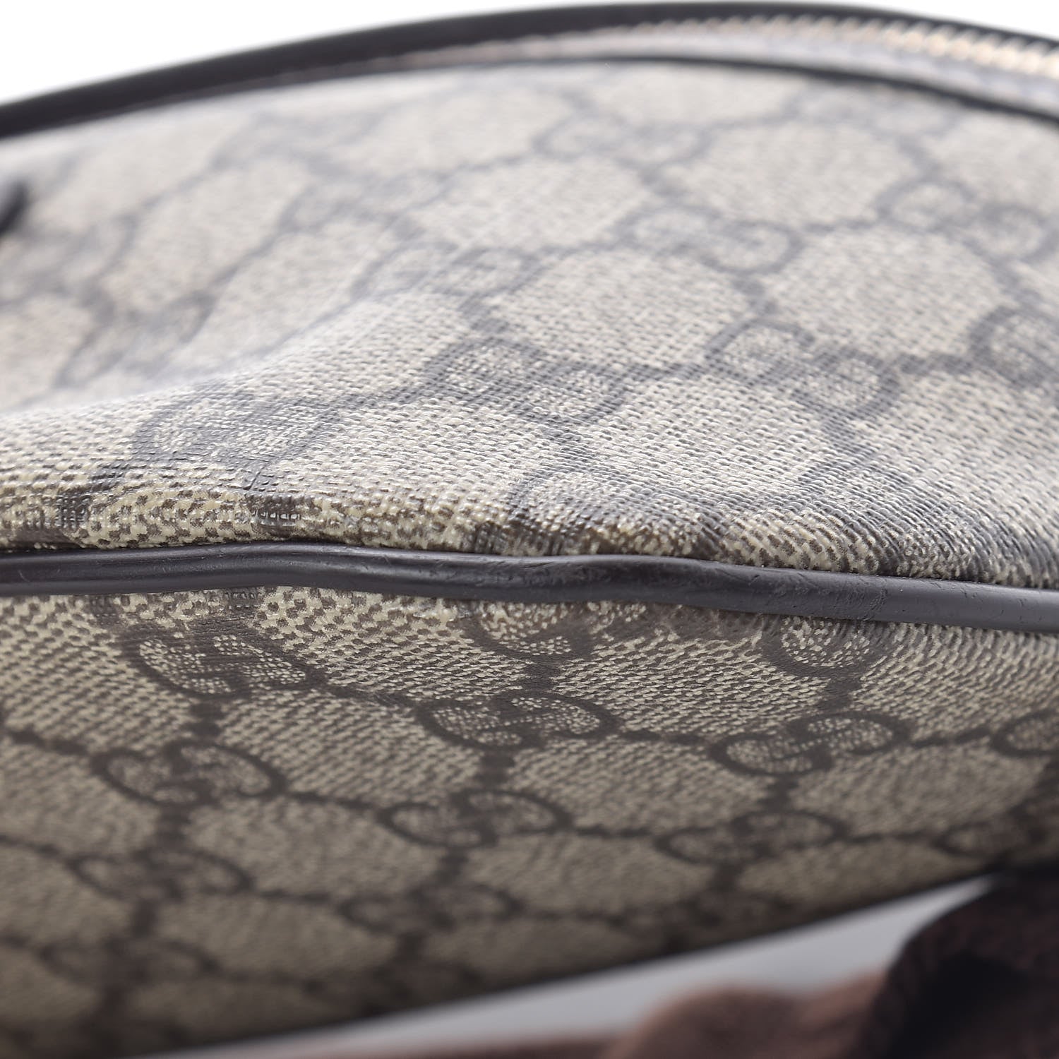 Gucci GG Supreme Monogram Belt Bag Dark Brown 10 of 11