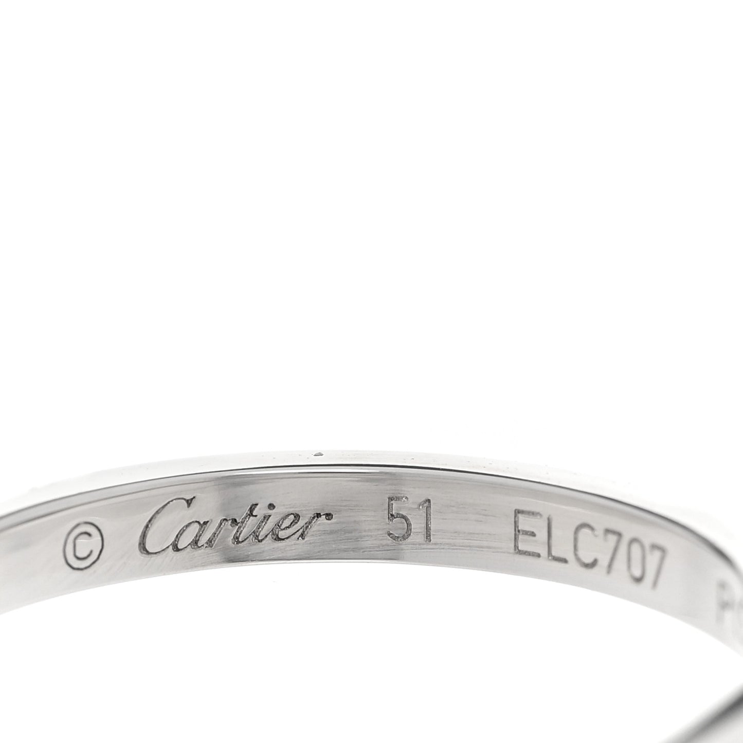 Platinum Ballerine Wedding Band Ring 51 5.75